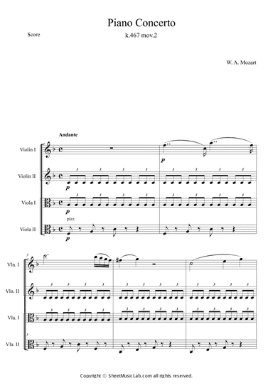 Piano Concerto No.21 K.467 Mov.2