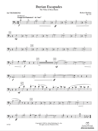 Iberian Escapades: 3rd Trombone