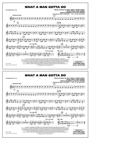 What a Man Gotta Do (arr. Jack Holt and Matt Conaway) - Eb Baritone Sax