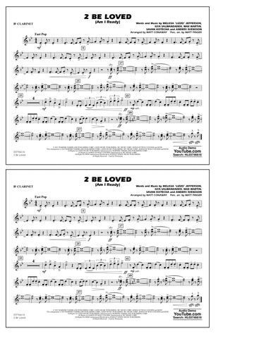 2 Be Loved (Am I Ready) (arr. Conaway & Finger) - Bb Clarinet