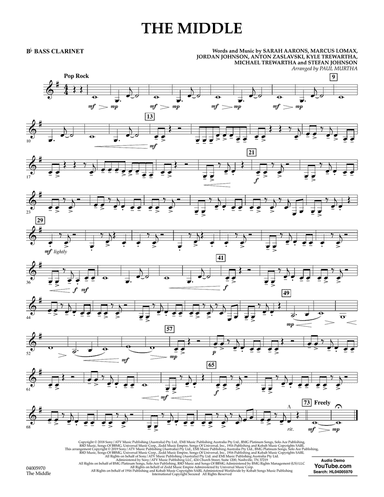 The Middle (arr. Paul Murtha) - Bb Bass Clarinet