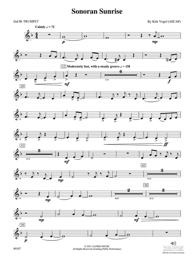 Sonoran Sunrise: 2nd B-flat Trumpet