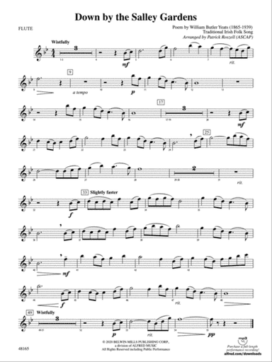 Down by the Salley Gardens: Flute