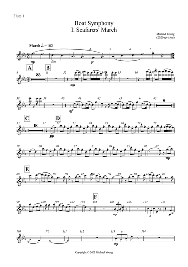 Boat Symphony (Concert Band) - Parts