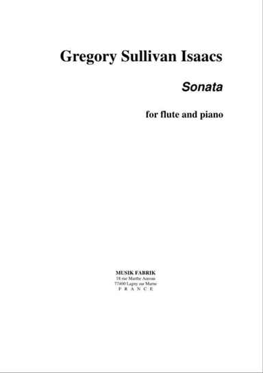 Sonata for flute and piano