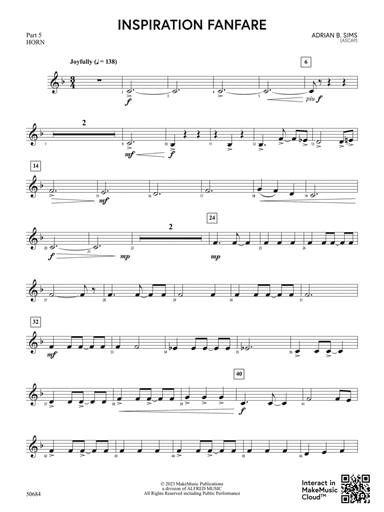 Inspiration Fanfare: Part 5 - F Horn