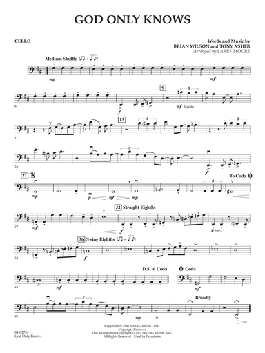 God Only Knows (arr. Larry Moore) - Cello