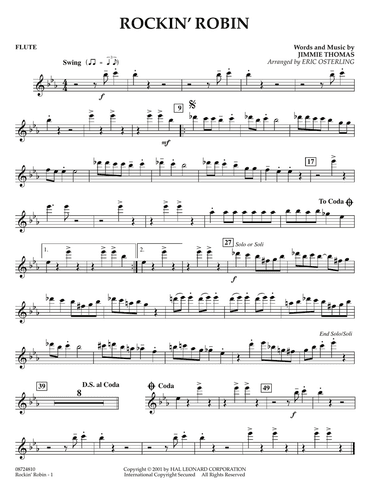 Rockin' Robin - Flute