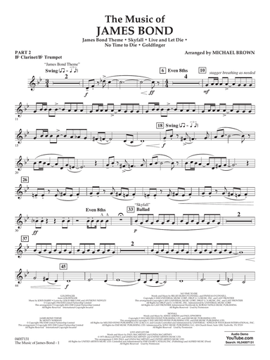 The Music of James Bond - Pt.2 - Bb Clarinet/Bb Trumpet