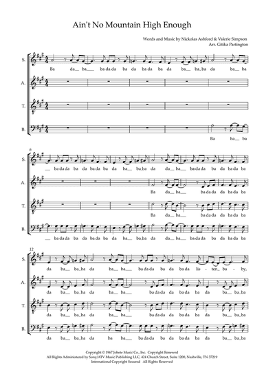 Ain't No Mountain High Enough (arr. Gitika Partington)