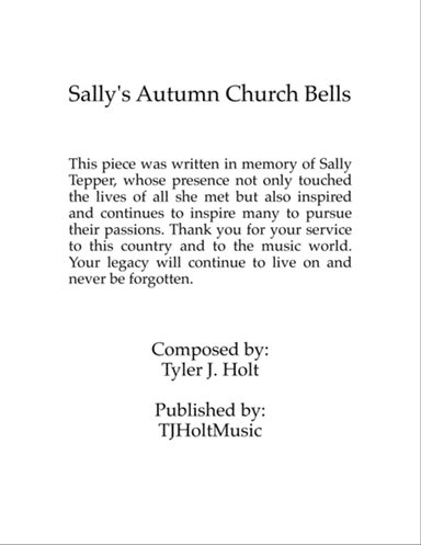 Sally's Autumn Church Bells, Op. 26