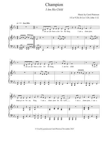 Champion (I Am His Child)