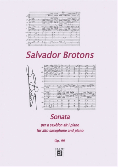 Sonata for alto saxophone and piano
