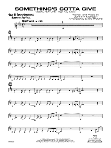 Something's Gotta Give: Solo Tenor Saxophone