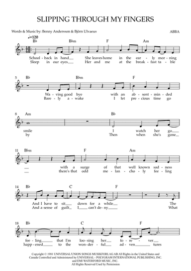 Slipping Through My Fingers