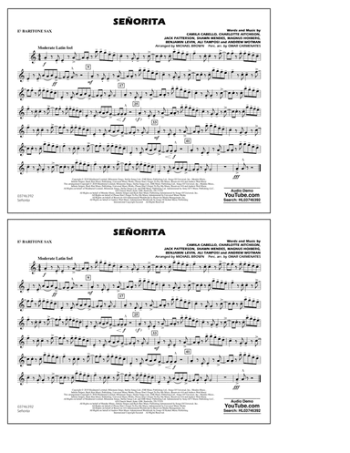 Señorita (arr. Carmenates and Brown) - Eb Baritone Sax