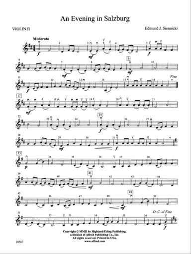 An Evening in Salzburg: 2nd Violin