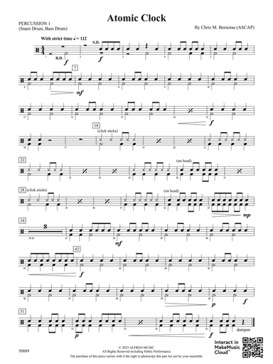 Atomic Clock: 1st Percussion