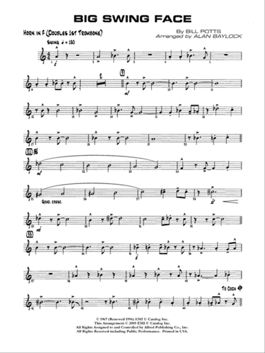Big Swing Face: 1st F Horn