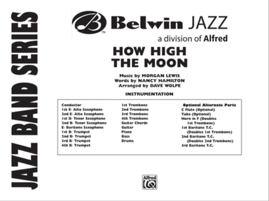 How High the Moon: Score