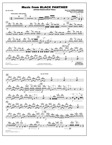 Music from Black Panther (arr. Matt Conaway) - Quad Toms