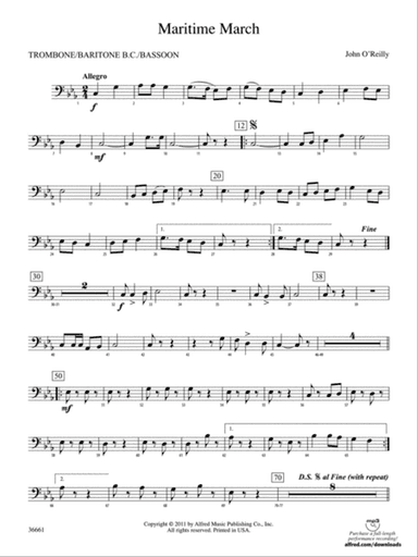 Maritime March: 1st Trombone