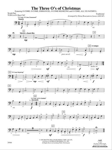 The Three O's of Christmas: (wp) E-flat Tuba B.C.