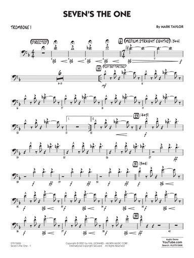 Seven's The One - Trombone 1