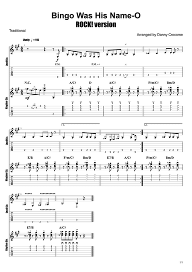 Bingo Was His Name-O (ROCK! version)