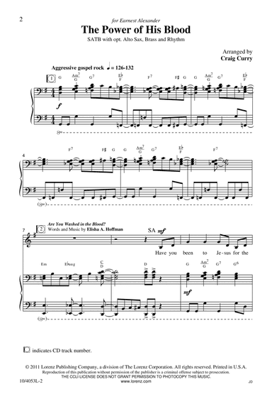 The power of His blood