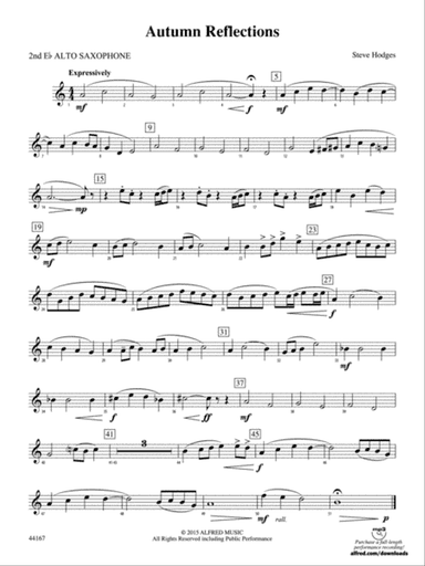 Autumn Reflections: 2nd E-flat Alto Saxophone