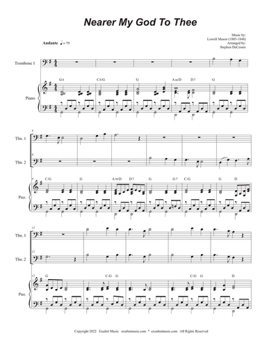 Nearer My God To Thee (Trombone Duet)