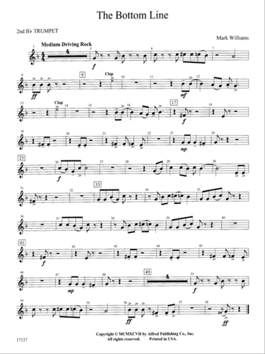 The Bottom Line: 2nd B-flat Trumpet