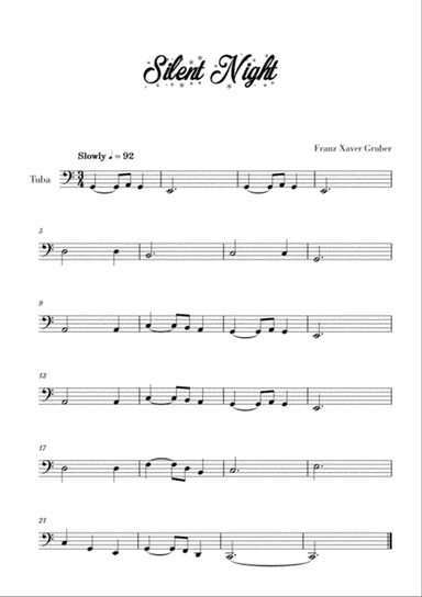 Silent Night (for Tuba)