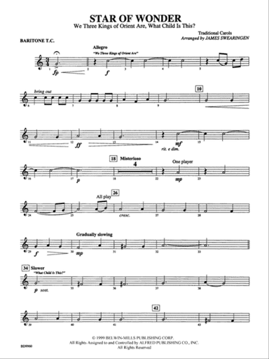 Star of Wonder: Baritone T.C.
