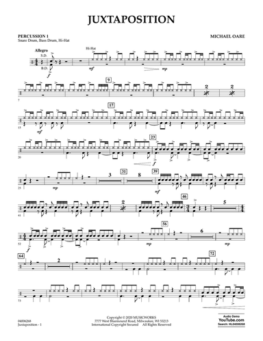 Juxtaposition - Percussion 1