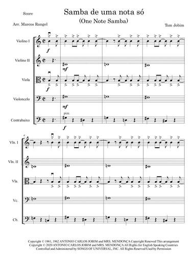 One Note Samba (samba De Uma Nota So)