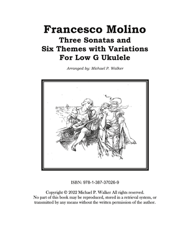 Francesco Molino: Three Sonatas and Six Themes with Variations For Low G Ukulele