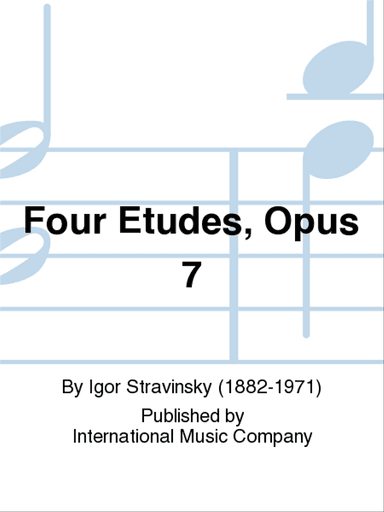 Four Etudes, Opus 7