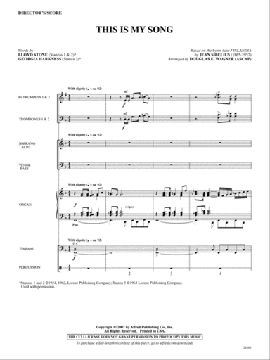 This Is My Song: Score
