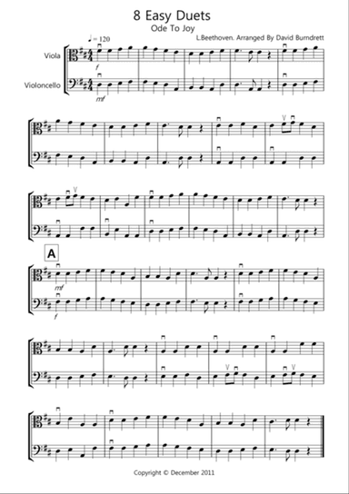 8 Easy Duets for Viola And Cello