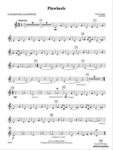 Pinwheels: E-flat Baritone Saxophone