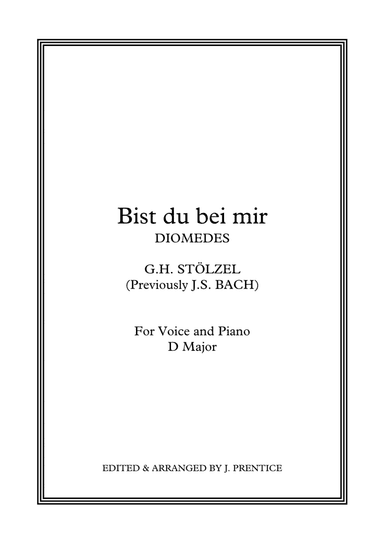 Bist du bei mir (D Major)