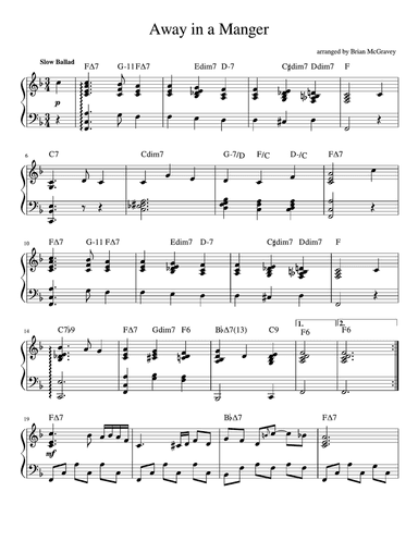 Away in a Manger (Jazz Piano)