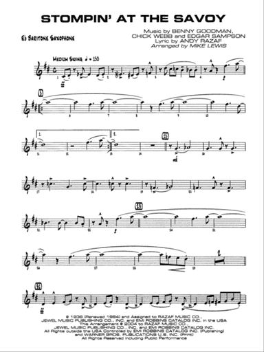 Stompin' at the Savoy: E-flat Baritone Saxophone