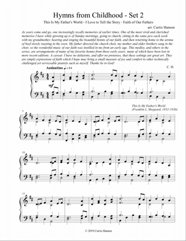 Hymns from Childhood - Set 2 (piano solo)