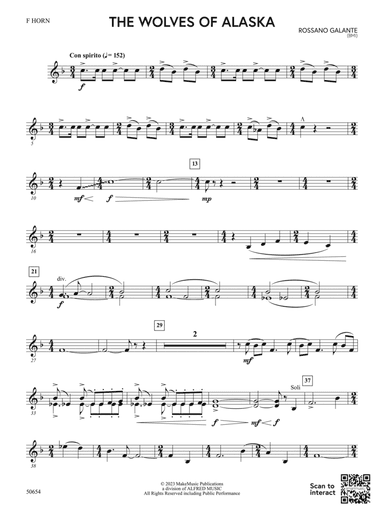 The Wolves of Alaska: 1st F Horn