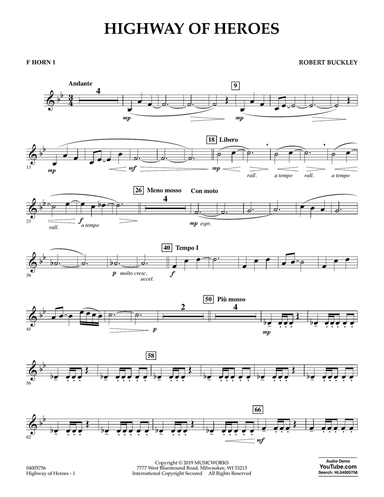 Highway of Heroes - F Horn 1