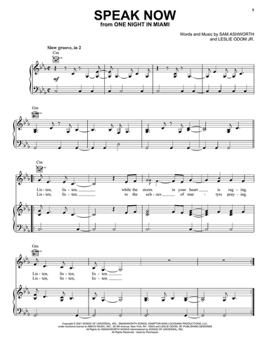 Speak Now (from One Night In Miami...)