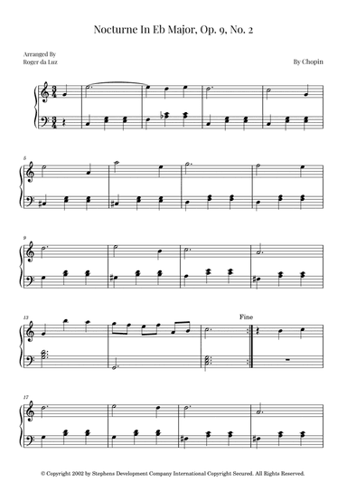 Nocturne In Eb Major, Op. 9, No. 2
